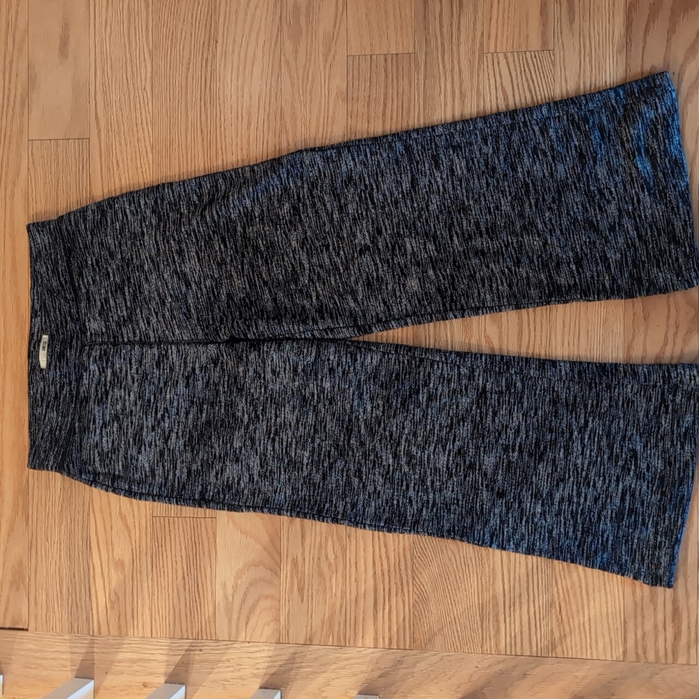 Amuse Society Blue Knit Ribbed Wide Leg Pants XS Lounge Casual Comfy